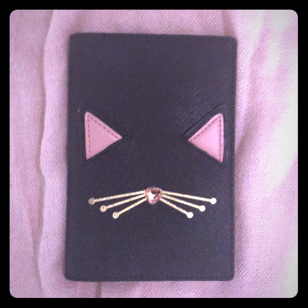 Late spade ♠️ passport holder black cat 🐈